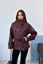 Short Faux Leather Trench Coat Jacket