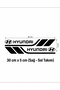 Hyundai Compatible Sport Body Stripe Sticker Right Left Side Door Fender Sticker 2 Pieces - 3
