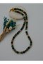 Ceyt Natural Stone t Lock Necklace - Multi-Colored - - 4