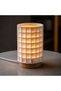 Striped Table Lamp – Living Room and Nightstand Lighting - 3
