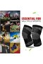 Short Knee Brace, 2-Pack Compression Sleeves with Adjustable Support, Knee Support Protector - 3