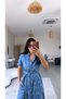 Denim Tencel Frayed Long Shirt Dress - 3