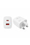 38 Watt USB-A and USB-C PD Fast Charger With USB-C to Lightning Cable - 2