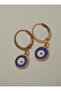 Nazar Beaded Mini Earrings - Rose - - 2