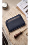 Men's Card Holder - with Zippered Inner Compartment - 100% Genuine Leather Men's Stylish Card Holder Accessory Floater Leather - 2