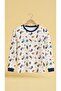 Unisex Children's Space Patterned 100% Cotton Pajama Set - 5