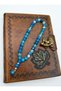 Blue Agate Prayer Beads - Multicolored - - 4