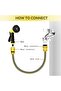 Garden Hose Spray Gun, Leak-Proof Nozzle with 5 Adjustable Spray Patterns, High Pressure Flow Contro - 4