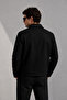 New Now Men's Black Premium Quality Timeless Design Short Cashmere Coat - 5