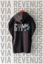 Muscle Shark Gym Fitness Front and Back Printed Zero Sleeve Hooded 100% Cotton Sports Tshirt