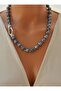 Black Pearl Design Necklace - - 2