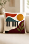 Retro Music Themed 3D Embroidery-Looking Digital Printed Decorative Throw Pillow Cover 43X43 cm – (Double-Sided) - 3