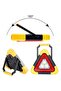 Rechargeable Solar LED Emergency Warning Triangle Light with USB Output, Flashing Red Light - 2