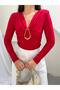 Padded Blouse with Accessory Detail