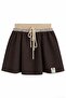 Double Layer Detailed Skirt Brown