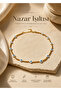 Gold Evil Eye Beaded Mini Beaded Chain Necklace