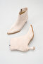Women's Pointed Toe Thin Heeled Boots in Tan Suede - 5