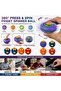 2-in-1 Push-to-Spin Stress Relief Fidget Ball - 6