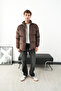 Thick Brown Corduroy Puffer Coat - 3
