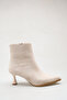 Women's Pointed Toe Thin Heeled Boots in Tan Suede - 6