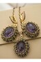 Authentic Cage Jewelry Set - Purple - - 2