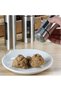 Premium Stainless Steel 4-Piece Oil, Vinegar, Salt and Pepper Shaker Set with Stand - Desktop Restaurant Type Sauce Bowl, Spice Container, Salt Shaker with Stand - 3