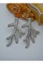 Zircon Stone Jeweler's Work Earrings - Silver Color - - 5