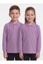 2-Pack Girls' and Boys' 100% Cotton Lakos Long Sleeve Polo Collar School T-Shirt - 4