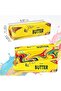 2-Pack Rainbow Butter Squishy Fidget Toy, Soft Slow Rising Squeeze Stress Relief, Yellow & Multicolor - 3