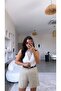 Beige Linen Premium Belted Shorts - 2