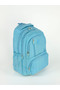 Unisex Waterproof Multi-Compartment Crinkle Fabric School Bag Laptop Bag - 2