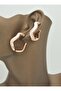Rose plated earrings for ring earring lovers - beige - - 5