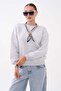 Women's Scarf Detailed Sweatshirt - 2