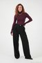High Waist Pleated Wide Leg Pants Women's Pants 611Pl131 - 4