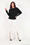 Madonna Collar Bat Sleeve Knitwear Blouse Women's Bluz 5866892 - 5