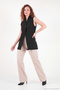 Single Button Covered Pocket Detailed Long Blazer Vest Women's Vest 6521212 - 2