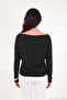 Madonna Collar Bat Sleeve Knitwear Blouse Women's Bluz 5866892 - 7