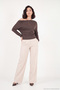 Madonna Collar Bat Sleeve Knitwear Blouse Women's Bluz 5866892 - 4