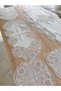 Living Room Set - Bridal Set - Cream Table Runner Set, 5-Piece Linen Table Runner for Table, Coffee Table, and Console Table HB006 - 5