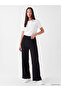 Nevavm Textured Women's Trousers with Elastic Waist