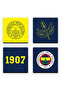 1907 Wooden Coasters (Set of 4) - Licensed Original