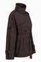 Women's Stand Collar Water-Repellent Belted Oversize Trench Coat – Epaulet Windbreaker Trench Coat Jacket - 2