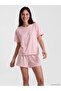 Cherry Patterned Women's Shorts Pajama Set - 2