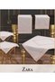 Dowry Model Beige Lace Linen Tablecloth Runner Set 5 Pieces Bsk2026 - 4