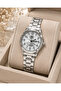 Women's Wristwatch Silver Color Casual and Stylish Combination Japanese Machine Gift Boxed - 2