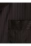 Vizyon New Season Brown Striped Satin Women's Shorts Pajama Set - 8