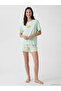 Printed Women's Shorts Pajama Set - 2
