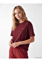 Crew Neck Patterned Women's Capri Pajama Set