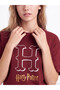 Vizyon New Season Burgundy Printed Women's Shorts Pajama Set - 3