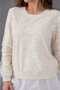 Women's Floral Lace Detailed Crew Neck Knitwear Blouse - 2